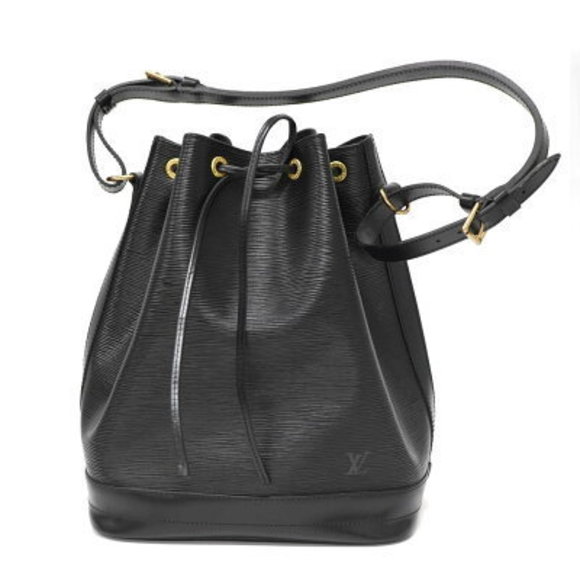 Louis Vuitton Noe Noir Black Epi Drawstring Shoulder Bag - Picture 1 of 15
